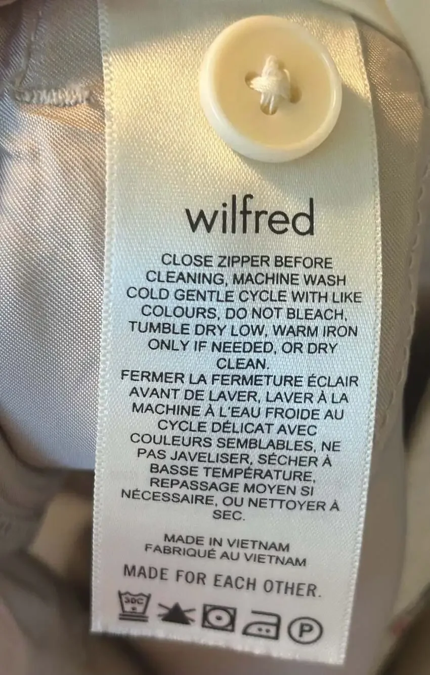 Wilfred Aritzia Linen The Effortless Pant Cropped Beige Quiet Luxury Office